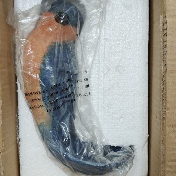 Bluebird Statue Birdfeeder Bird Seed Resin Patio Lawn Garden Home Decor NEW - Picture 2 of 9